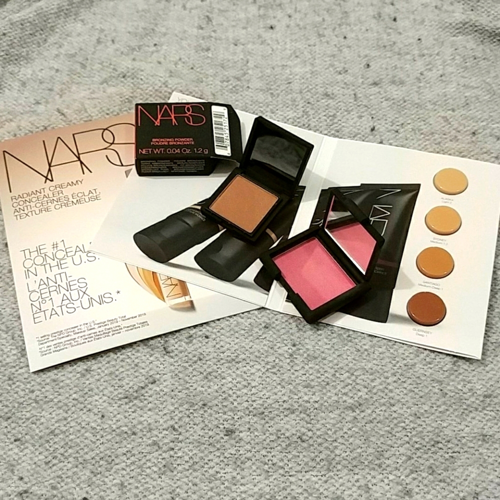 NARS bronzer and blush and samples set bundle lot